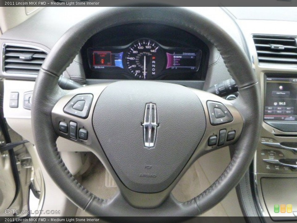 Medium Light Stone Interior Steering Wheel for the 2011 Lincoln MKX FWD #79010685