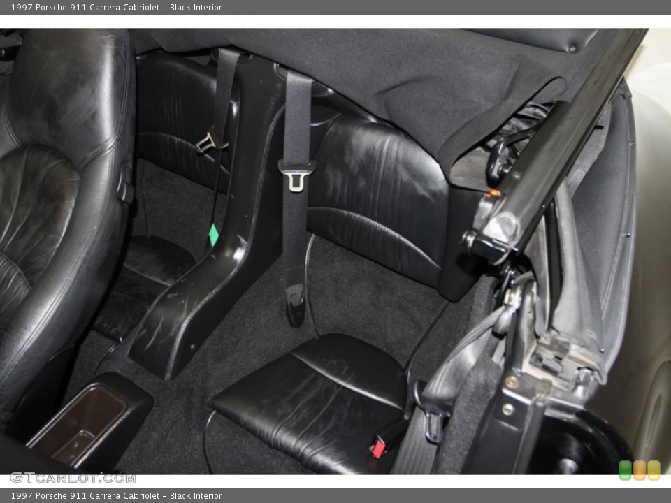 Black Interior Rear Seat for the 1997 Porsche 911 Carrera Cabriolet #79011091