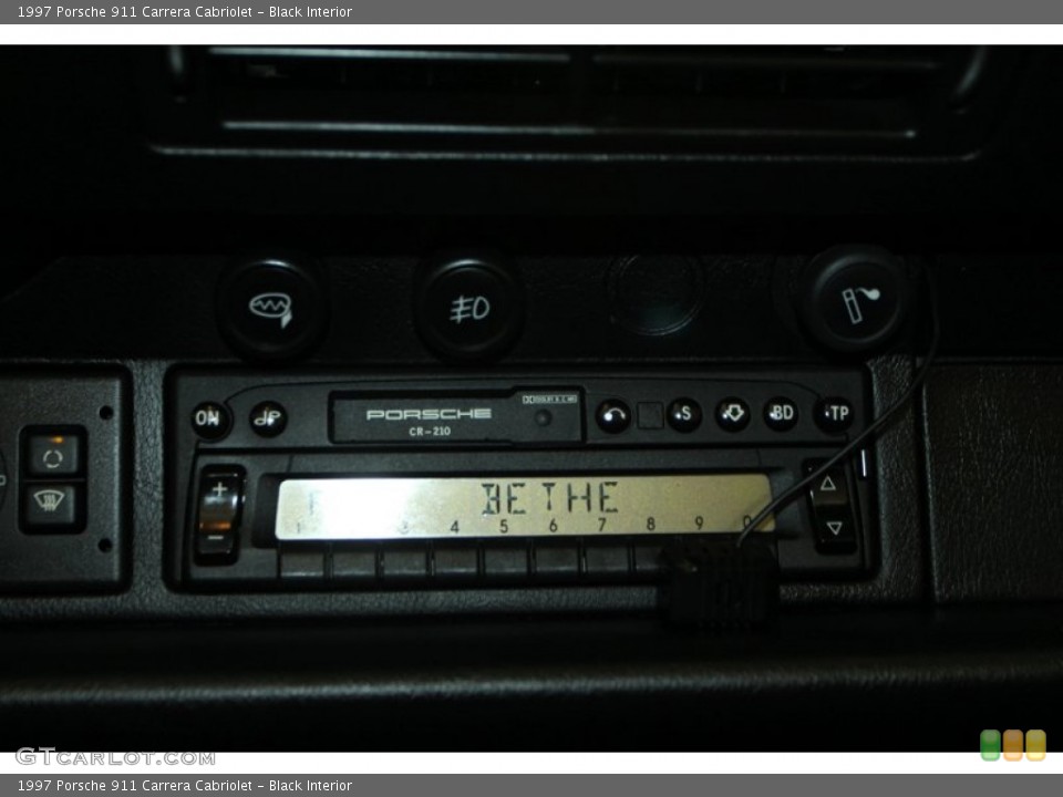 Black Interior Audio System for the 1997 Porsche 911 Carrera Cabriolet #79011152