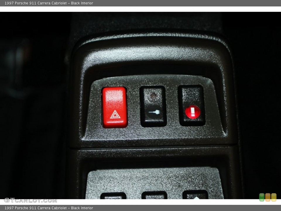 Black Interior Controls for the 1997 Porsche 911 Carrera Cabriolet #79011239