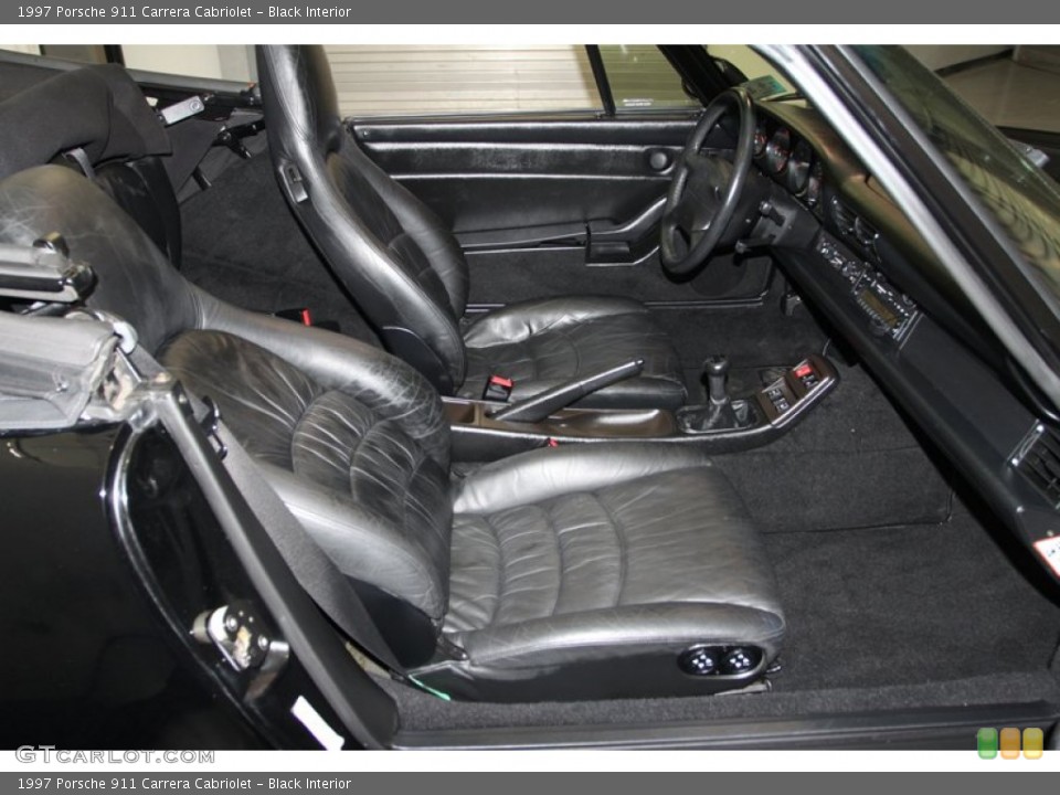 Black Interior Photo for the 1997 Porsche 911 Carrera Cabriolet #79011361