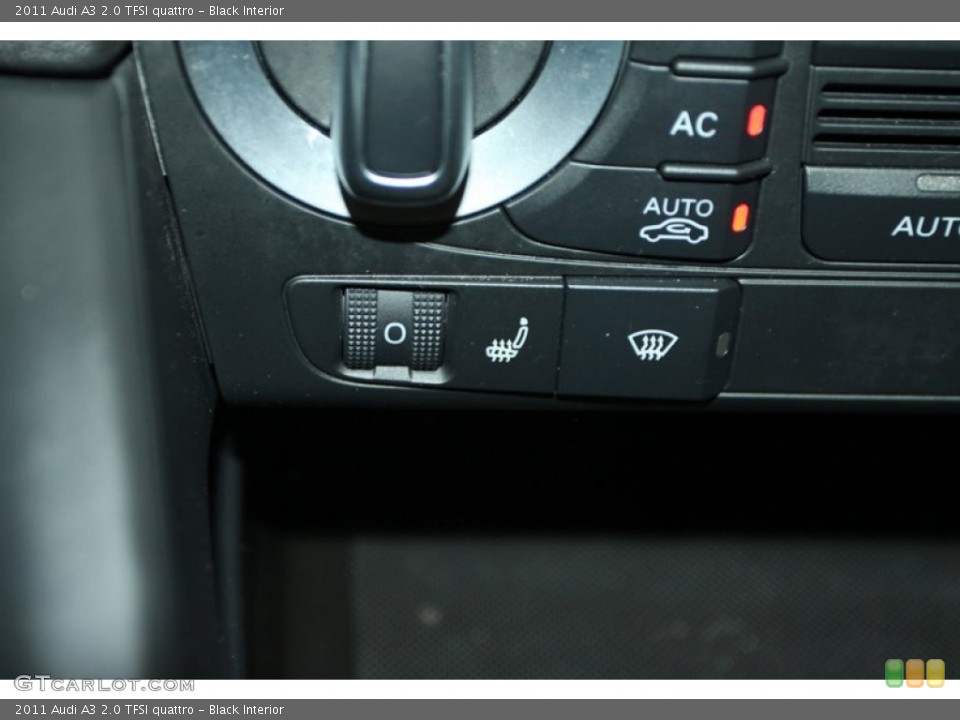 Black Interior Controls for the 2011 Audi A3 2.0 TFSI quattro #79013497