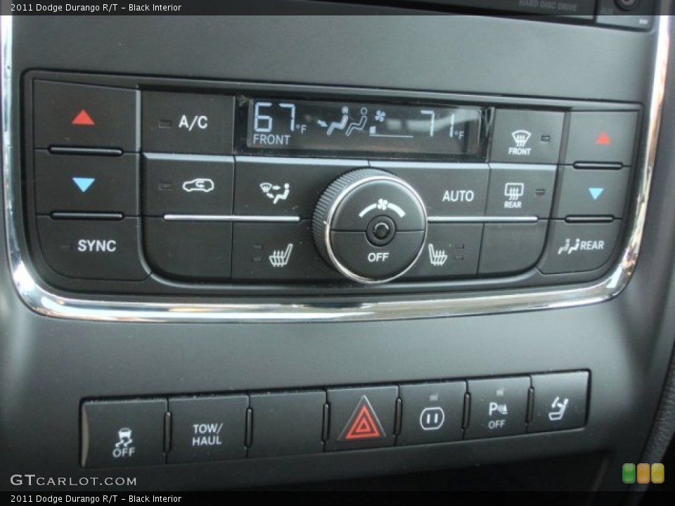 Black Interior Controls for the 2011 Dodge Durango R/T #79014271