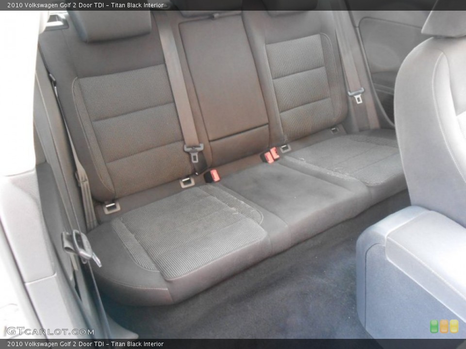 Titan Black Interior Rear Seat for the 2010 Volkswagen Golf 2 Door TDI #79014392