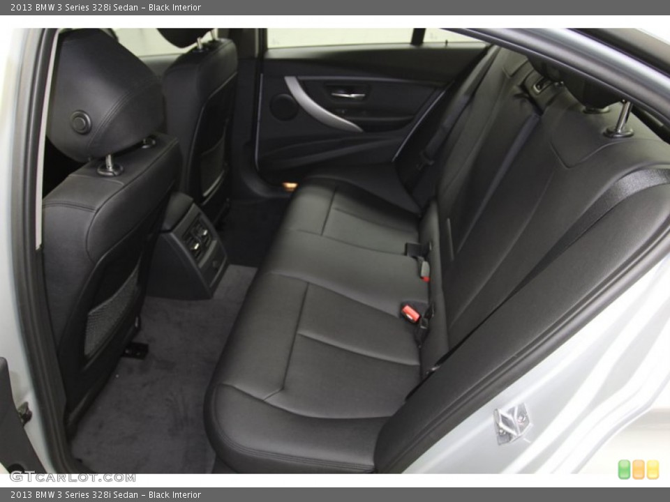 Black Interior Rear Seat for the 2013 BMW 3 Series 328i Sedan #79015556