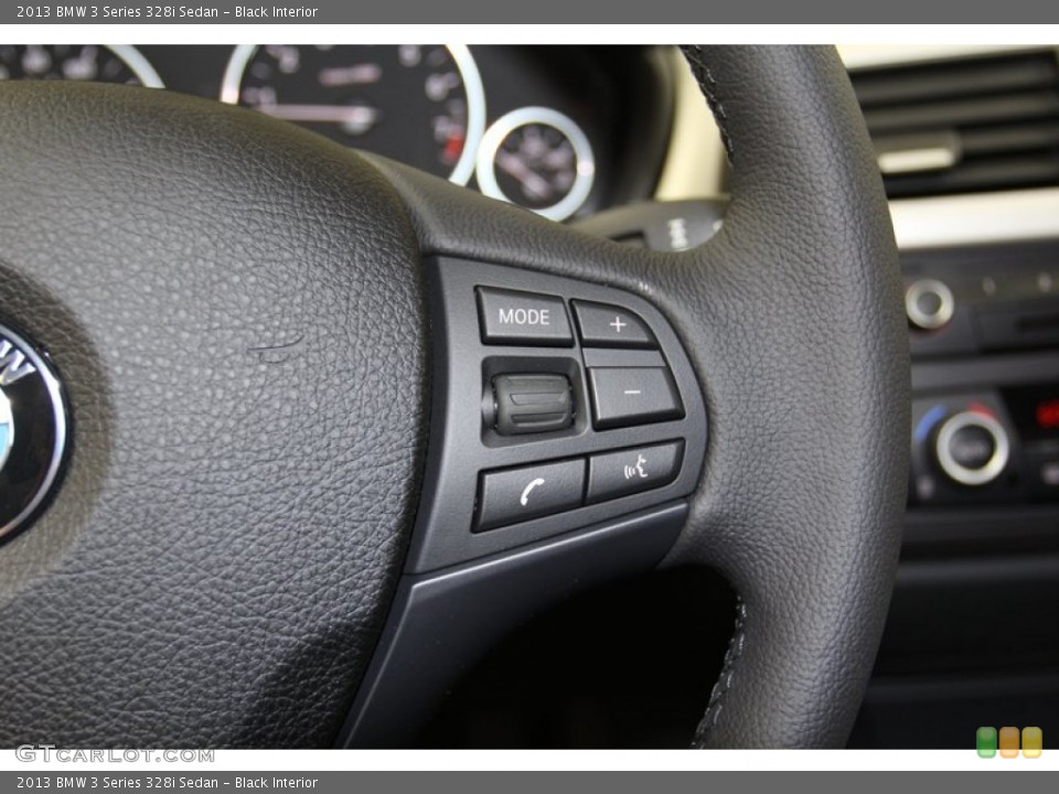 Black Interior Controls for the 2013 BMW 3 Series 328i Sedan #79015767