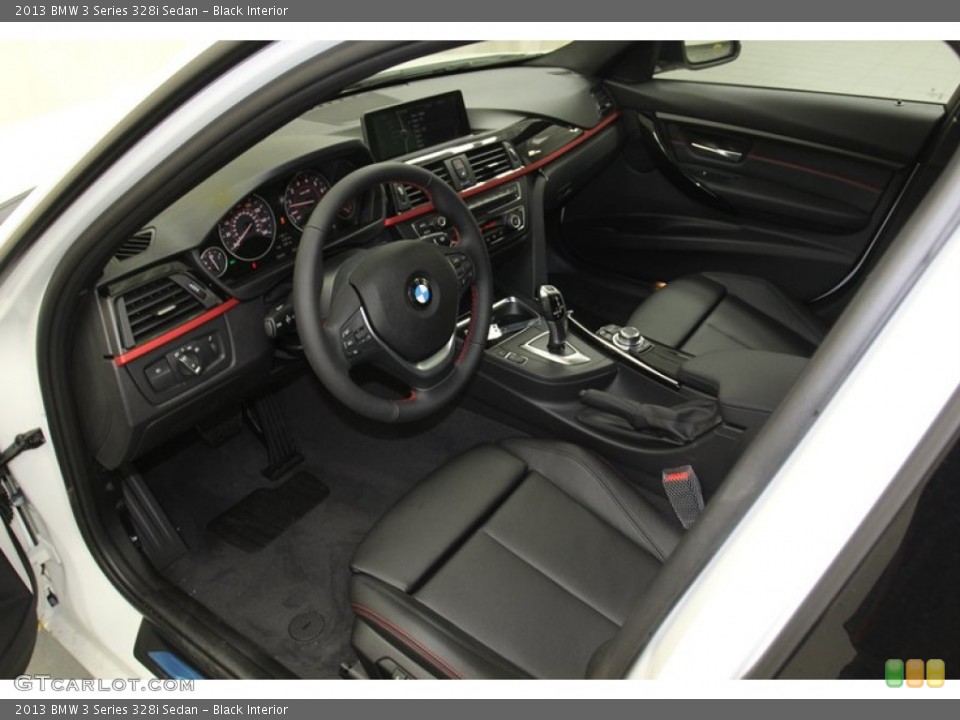 Black Interior Prime Interior for the 2013 BMW 3 Series 328i Sedan #79016671