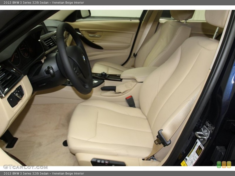 Venetian Beige Interior Front Seat for the 2013 BMW 3 Series 328i Sedan #79017118