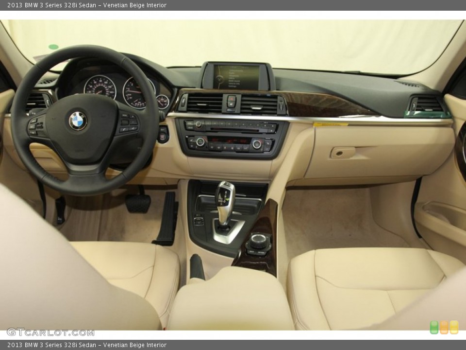 Venetian Beige Interior Dashboard for the 2013 BMW 3 Series 328i Sedan #79017137