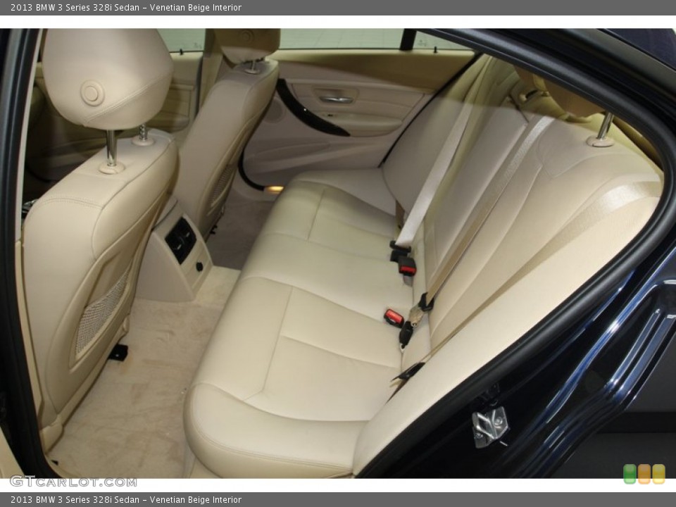 Venetian Beige Interior Rear Seat for the 2013 BMW 3 Series 328i Sedan #79017294
