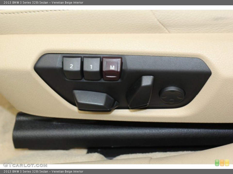 Venetian Beige Interior Controls for the 2013 BMW 3 Series 328i Sedan #79017346