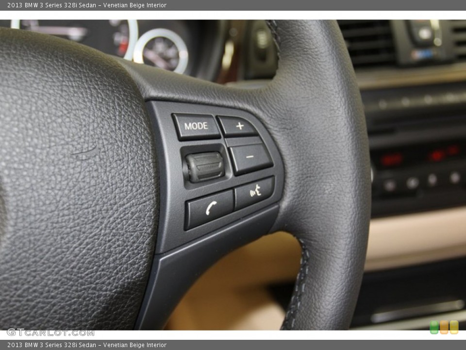 Venetian Beige Interior Controls for the 2013 BMW 3 Series 328i Sedan #79017484