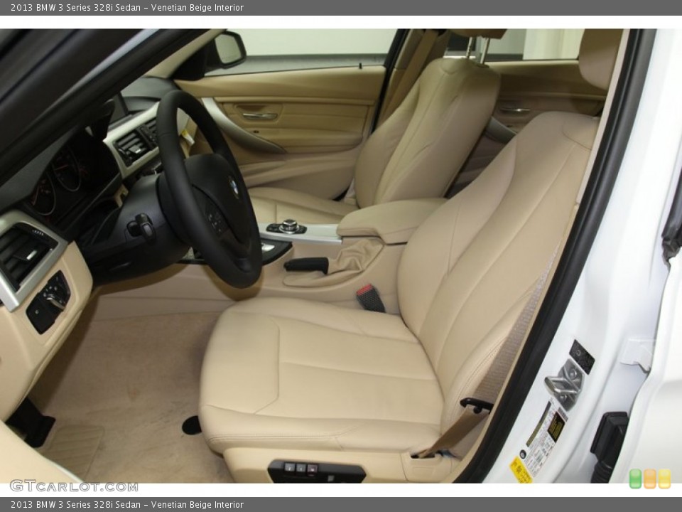 Venetian Beige Interior Front Seat for the 2013 BMW 3 Series 328i Sedan #79017894