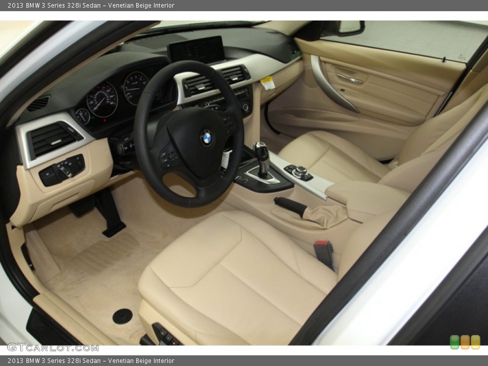 Venetian Beige Interior Prime Interior for the 2013 BMW 3 Series 328i Sedan #79018039