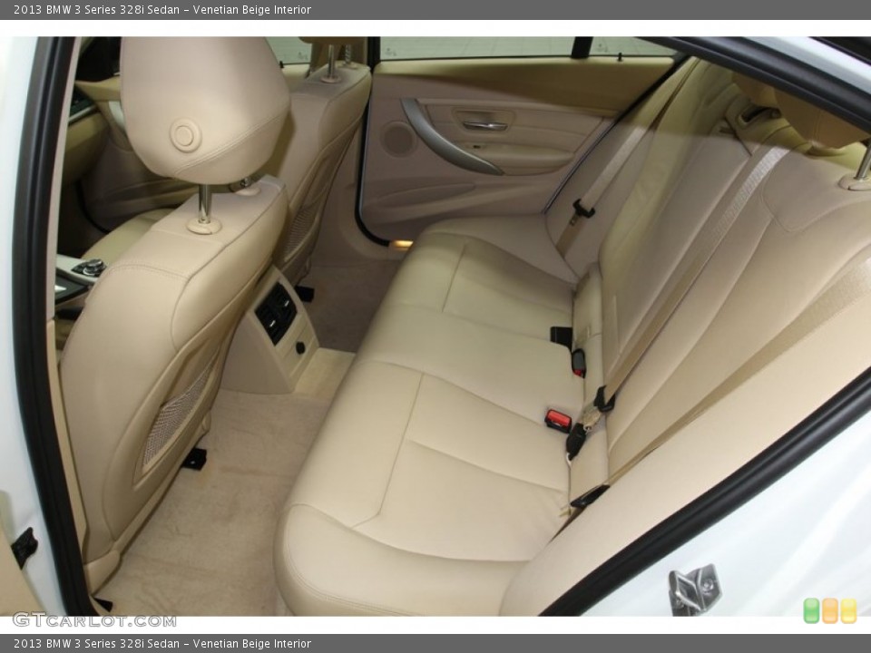 Venetian Beige Interior Rear Seat for the 2013 BMW 3 Series 328i Sedan #79018053