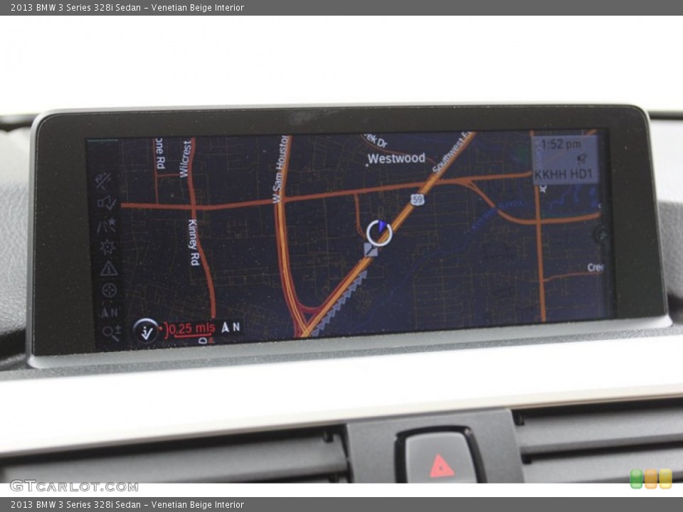 Venetian Beige Interior Navigation for the 2013 BMW 3 Series 328i Sedan #79018148
