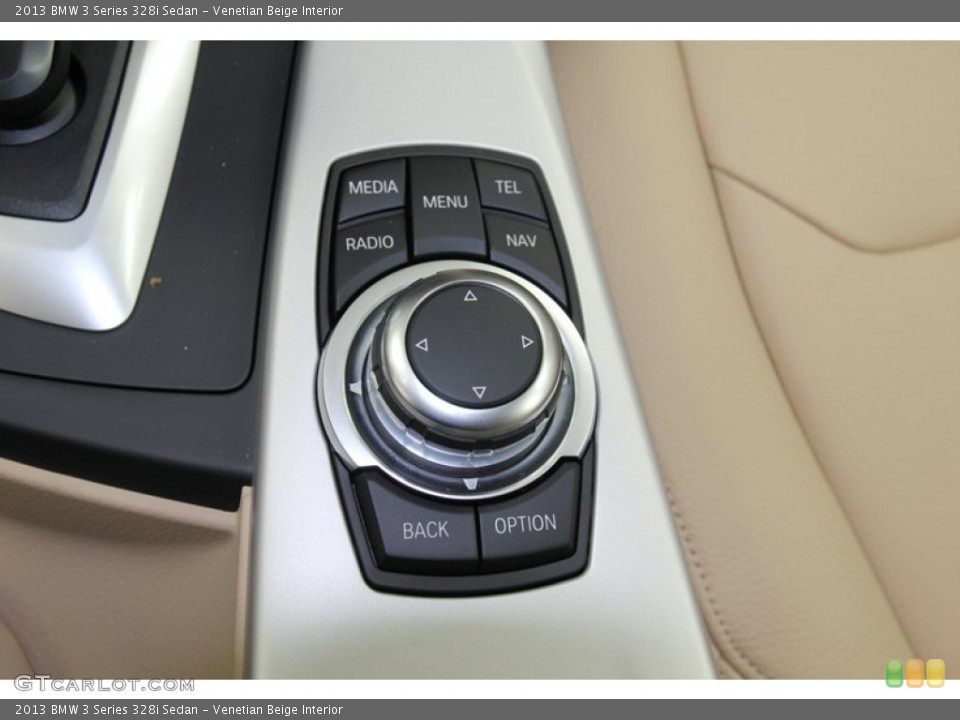 Venetian Beige Interior Controls for the 2013 BMW 3 Series 328i Sedan #79018201