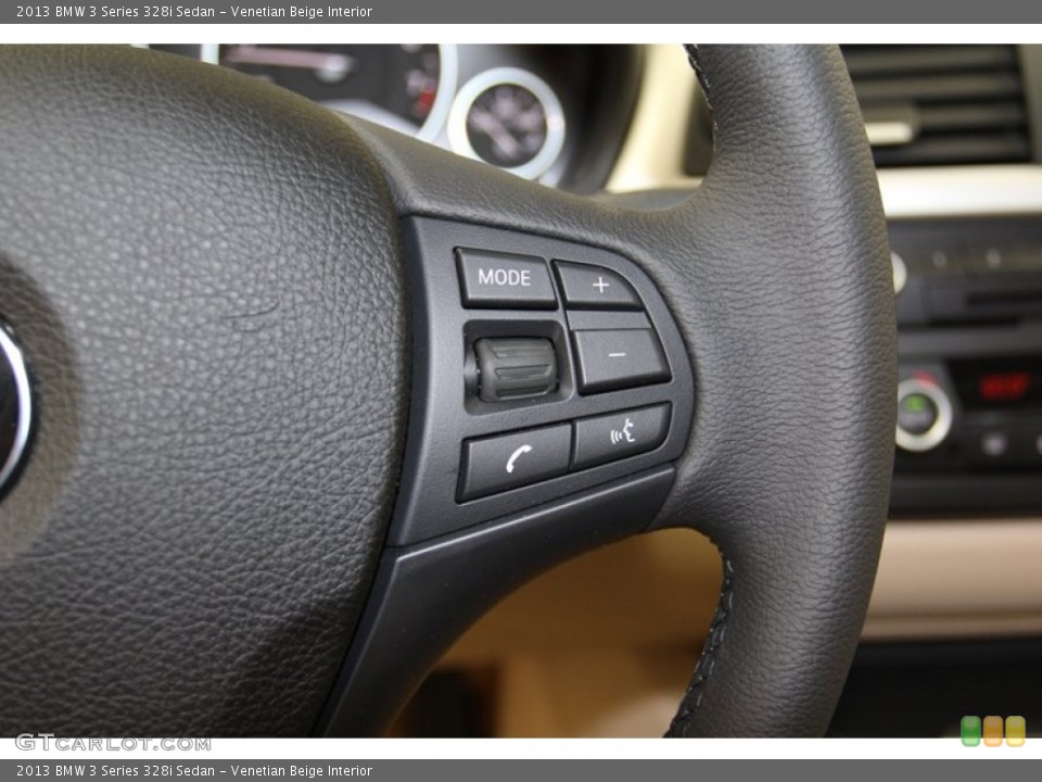 Venetian Beige Interior Controls for the 2013 BMW 3 Series 328i Sedan #79018262
