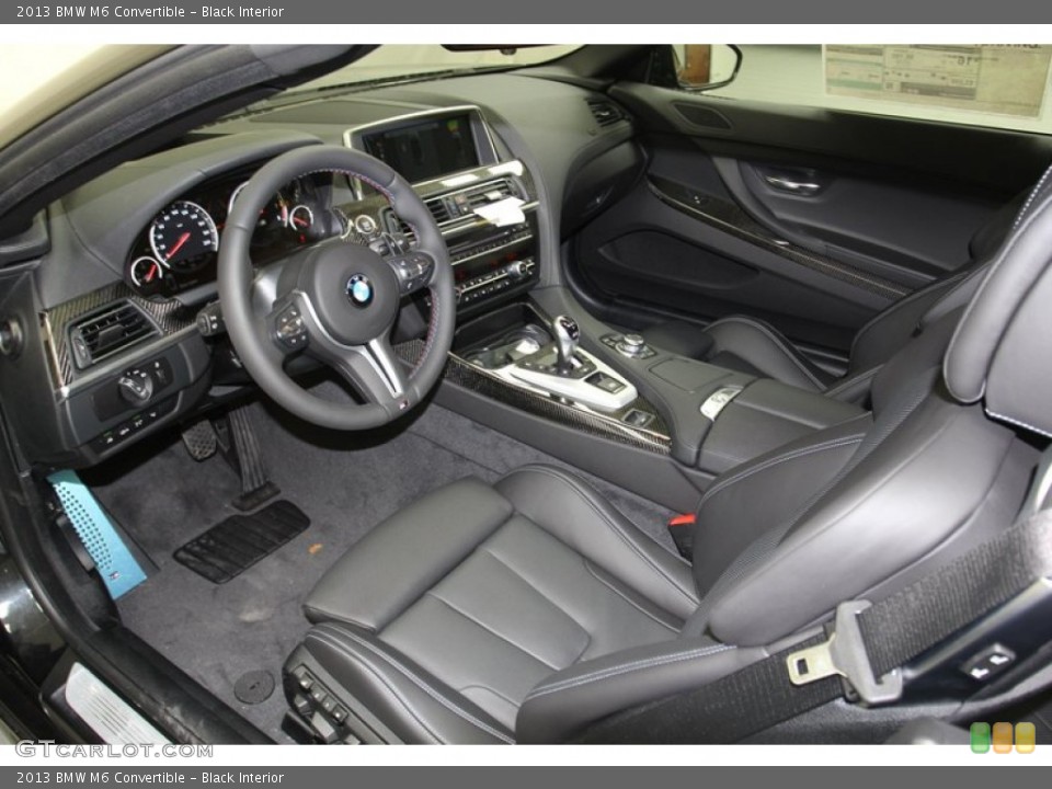Black Interior Prime Interior for the 2013 BMW M6 Convertible #79018463