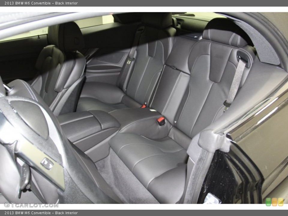 Black Interior Rear Seat for the 2013 BMW M6 Convertible #79018612