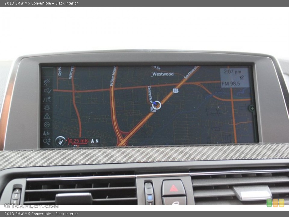 Black Interior Navigation for the 2013 BMW M6 Convertible #79018714