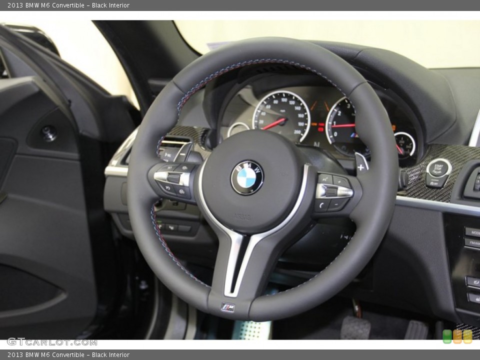 Black Interior Steering Wheel for the 2013 BMW M6 Convertible #79018918