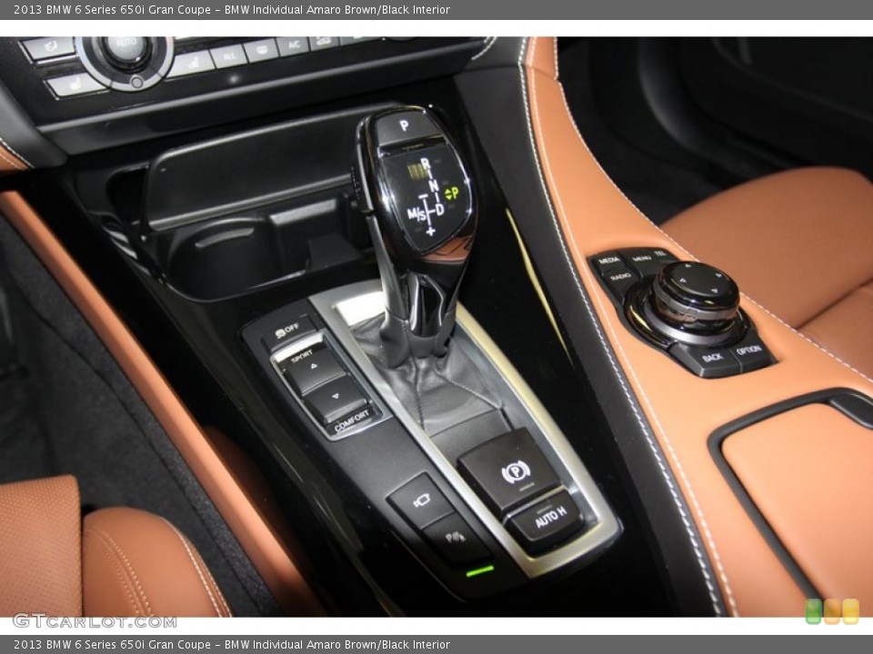BMW Individual Amaro Brown/Black Interior Transmission for the 2013 BMW 6 Series 650i Gran Coupe #79020085