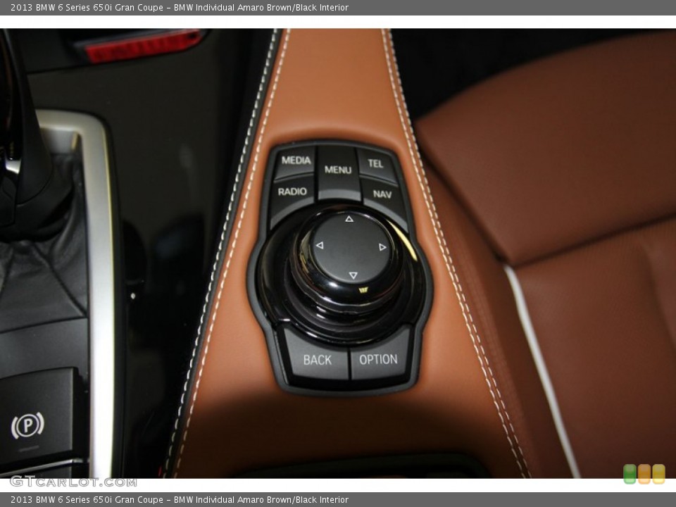 BMW Individual Amaro Brown/Black Interior Controls for the 2013 BMW 6 Series 650i Gran Coupe #79020100