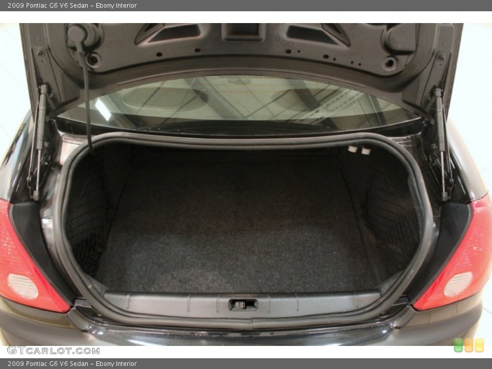 Ebony Interior Trunk for the 2009 Pontiac G6 V6 Sedan #79020127