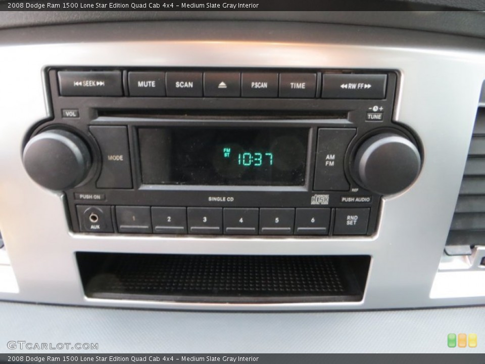 Medium Slate Gray Interior Audio System for the 2008 Dodge Ram 1500 Lone Star Edition Quad Cab 4x4 #79025077