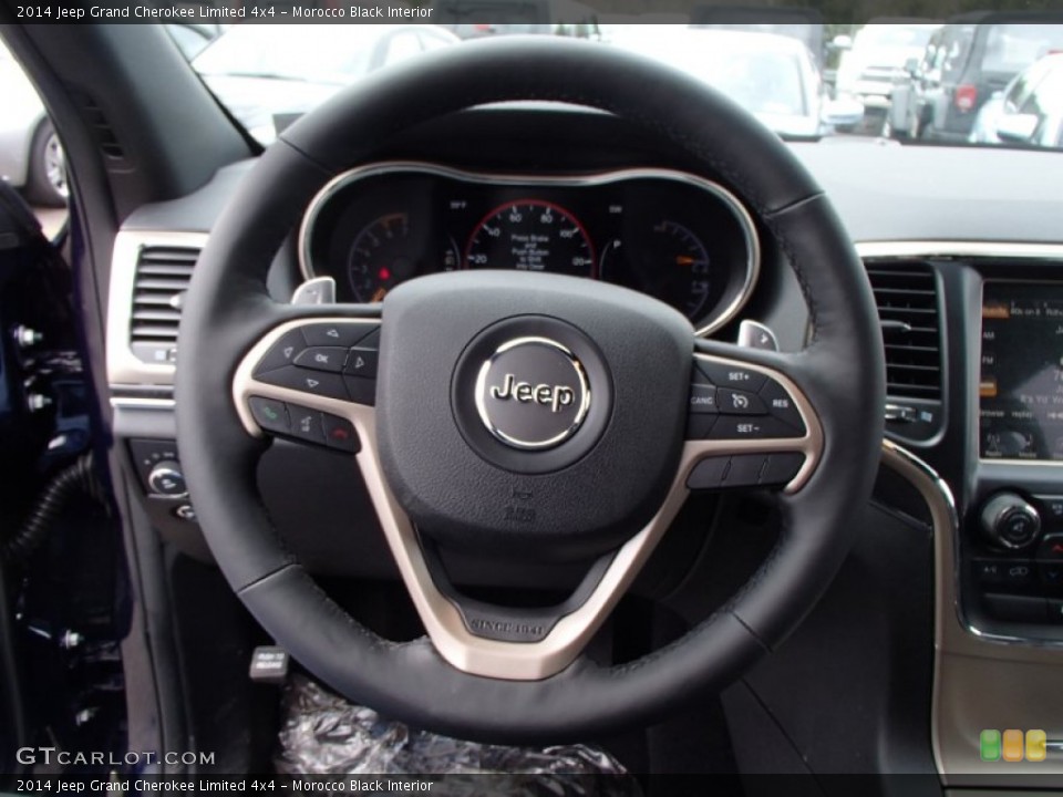 Morocco Black Interior Steering Wheel for the 2014 Jeep Grand Cherokee Limited 4x4 #79027012