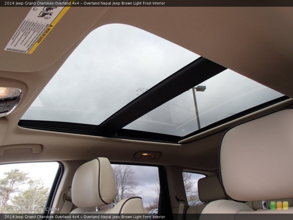 Overland Nepal Jeep Brown Light Frost Interior Sunroof for the 2014 Jeep Grand Cherokee Overland 4x4 #79027813