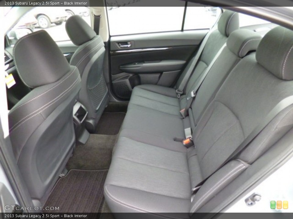 Black Interior Rear Seat for the 2013 Subaru Legacy 2.5i Sport #79028233