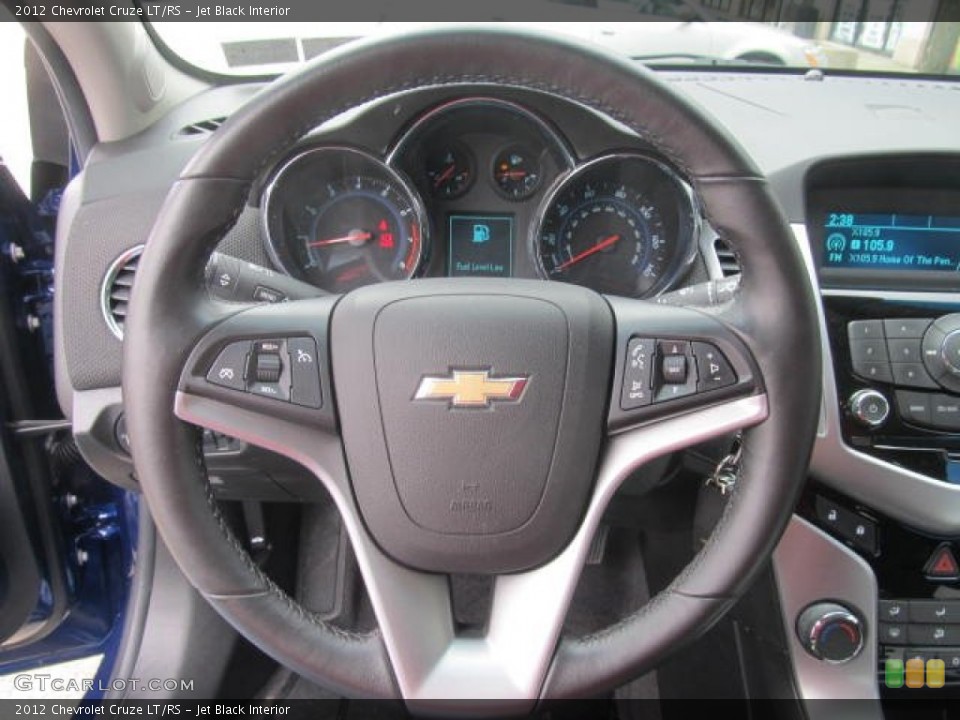 Jet Black Interior Steering Wheel for the 2012 Chevrolet Cruze LT/RS #79028528