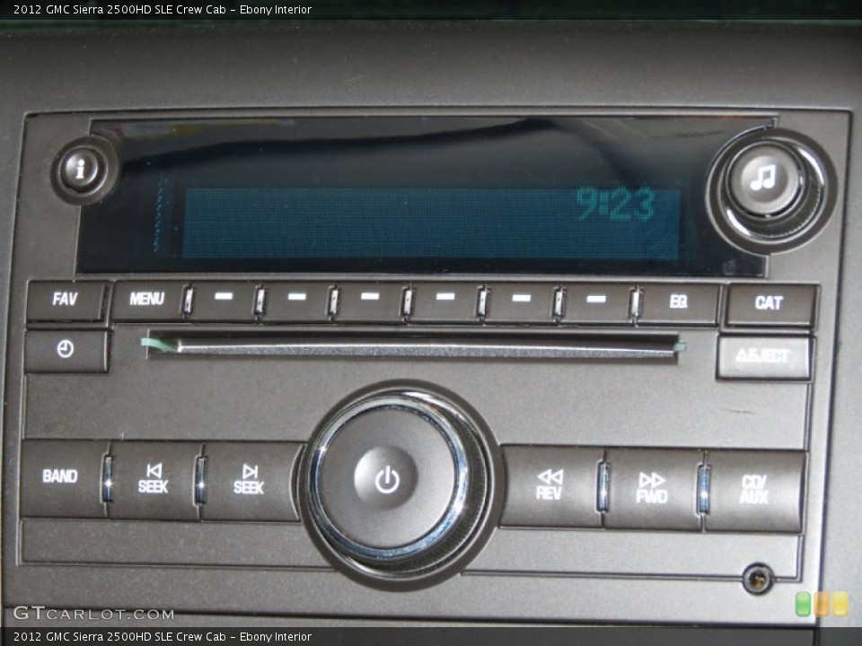 Ebony Interior Audio System for the 2012 GMC Sierra 2500HD SLE Crew Cab #79028554