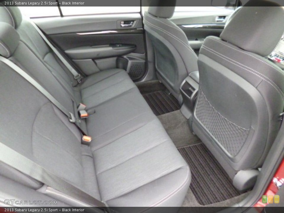 Black Interior Rear Seat for the 2013 Subaru Legacy 2.5i Sport #79028622