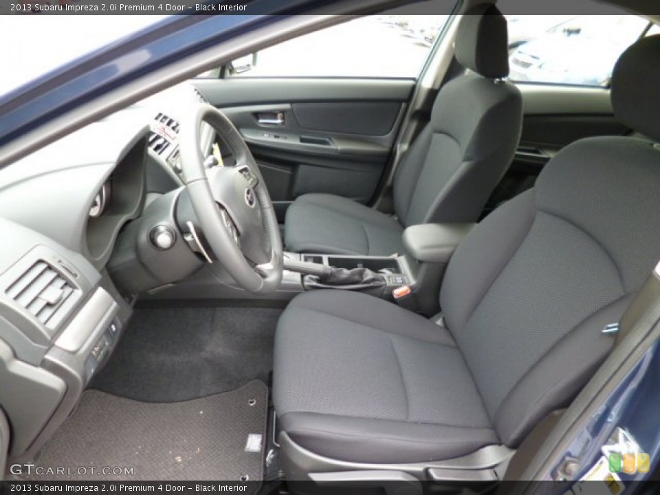 Black Interior Photo for the 2013 Subaru Impreza 2.0i Premium 4 Door #79029086