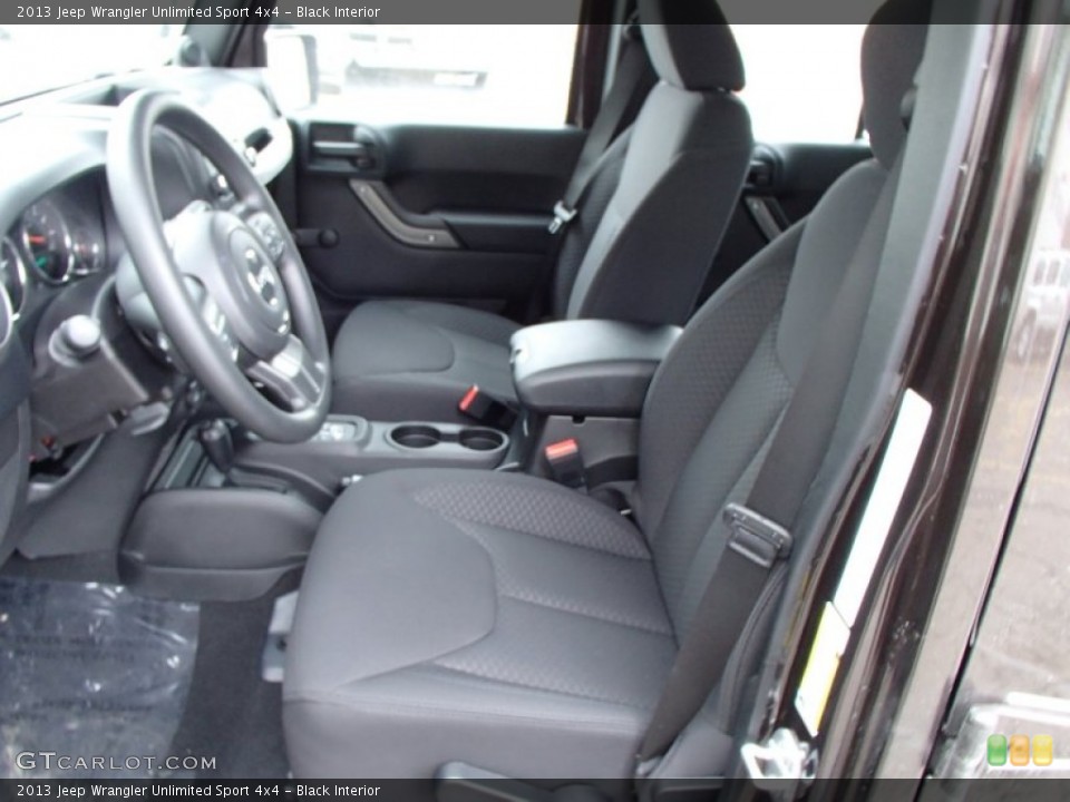 Black Interior Photo for the 2013 Jeep Wrangler Unlimited Sport 4x4 #79029451