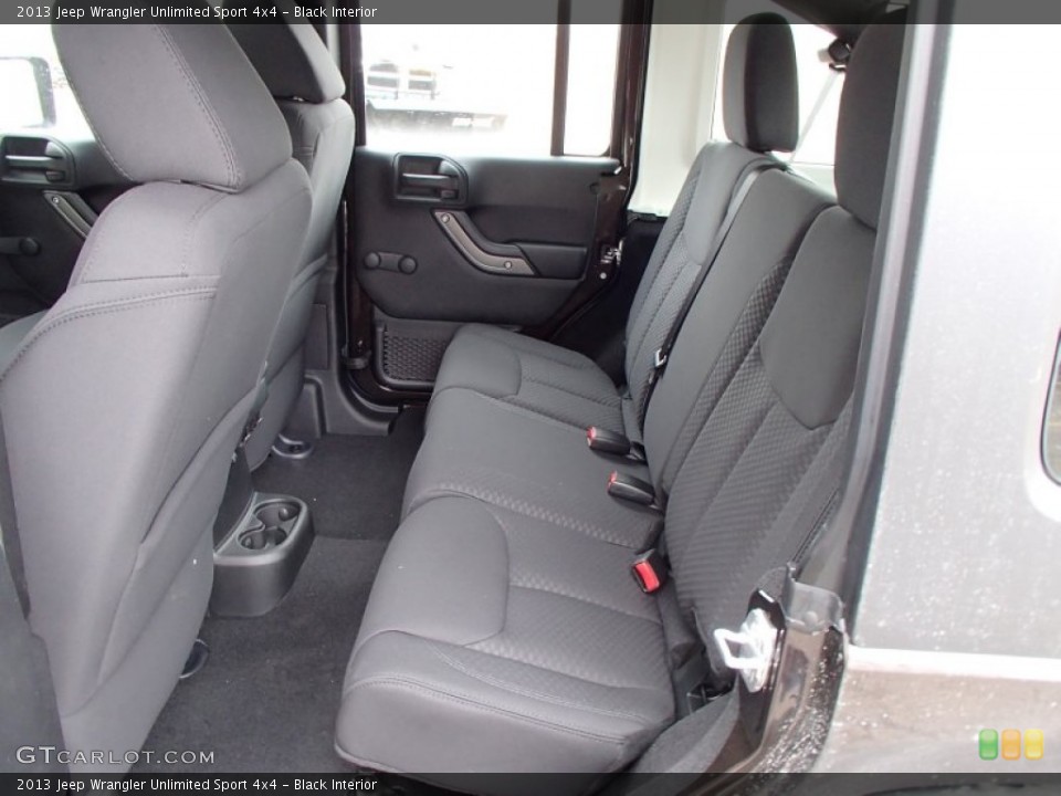 Black Interior Rear Seat for the 2013 Jeep Wrangler Unlimited Sport 4x4 #79029490