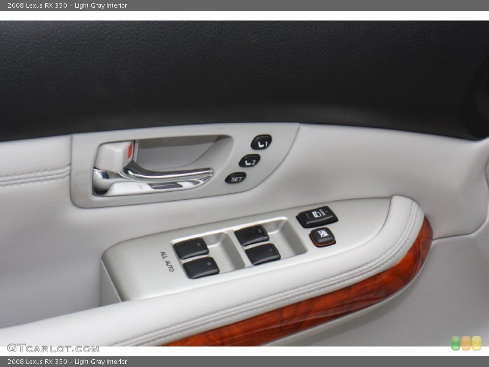 Light Gray Interior Controls for the 2008 Lexus RX 350 #79030813