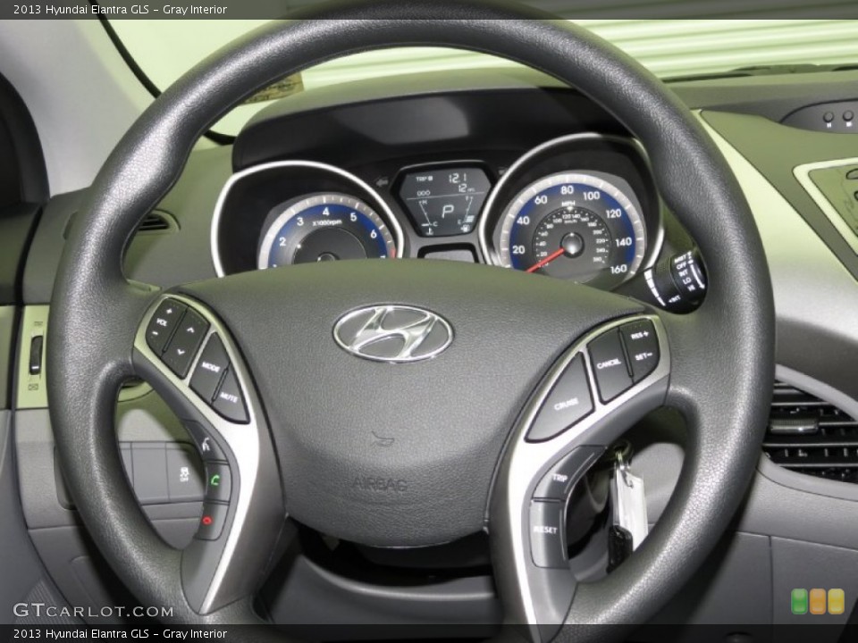 Gray Interior Steering Wheel for the 2013 Hyundai Elantra GLS #79030828