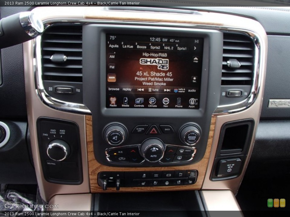 Black/Cattle Tan Interior Controls for the 2013 Ram 2500 Laramie Longhorn Crew Cab 4x4 #79031248