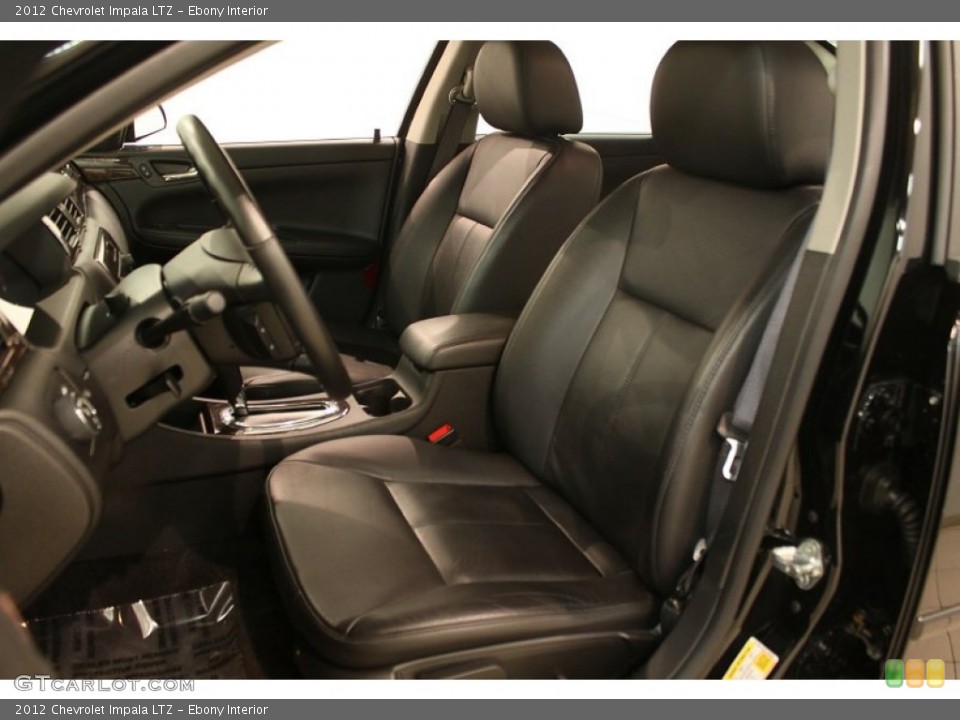 Ebony Interior Front Seat for the 2012 Chevrolet Impala LTZ #79036717