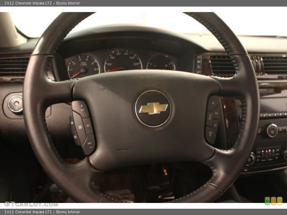 Ebony Interior Steering Wheel for the 2012 Chevrolet Impala LTZ #79036735