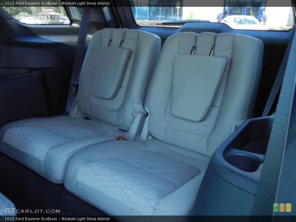 Medium Light Stone Interior Rear Seat for the 2013 Ford Explorer EcoBoost #79037623