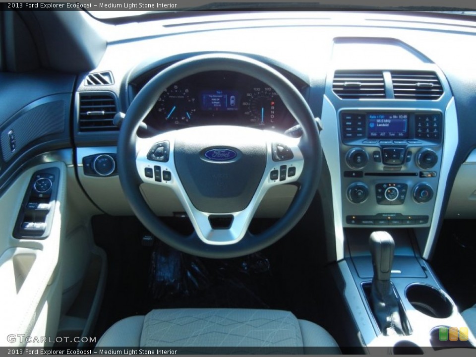 Medium Light Stone Interior Dashboard for the 2013 Ford Explorer EcoBoost #79037668