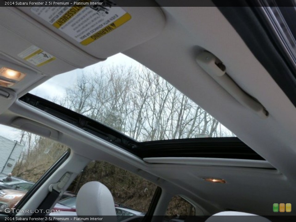 Platinum Interior Sunroof for the 2014 Subaru Forester 2.5i Premium #79041645