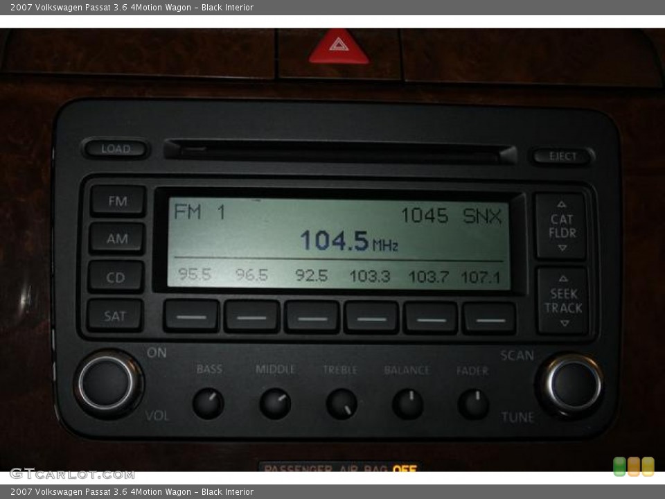 Black Interior Audio System for the 2007 Volkswagen Passat 3.6 4Motion Wagon #79044667