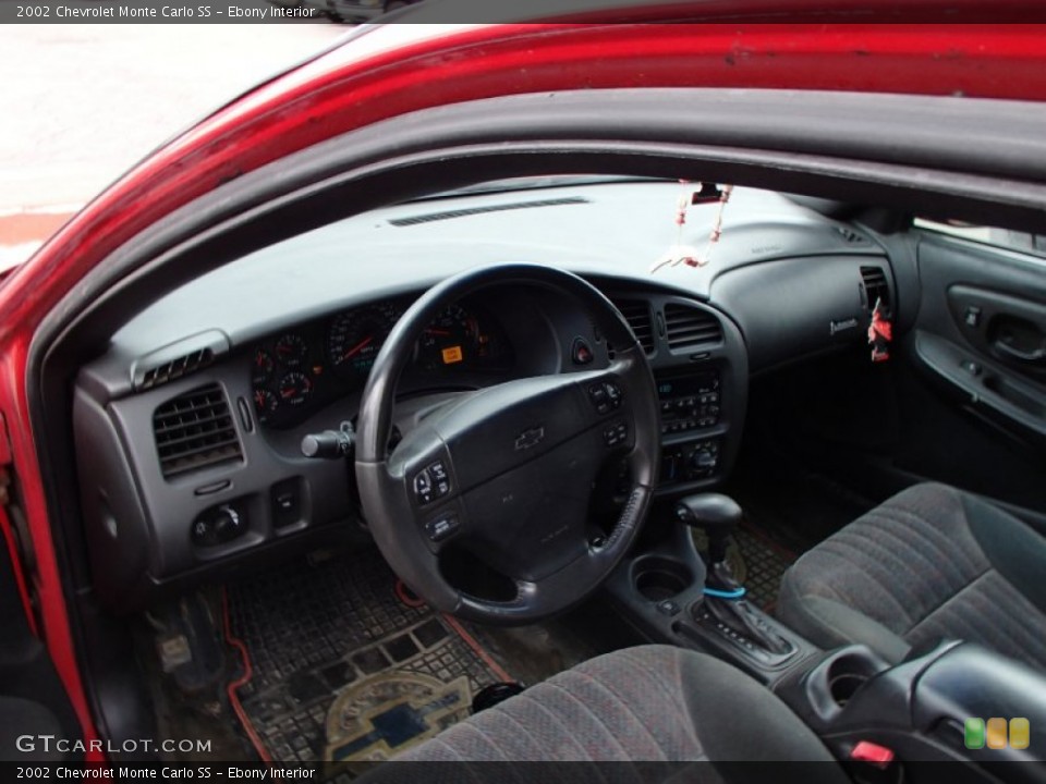 Ebony Interior Prime Interior for the 2002 Chevrolet Monte Carlo SS #79044844