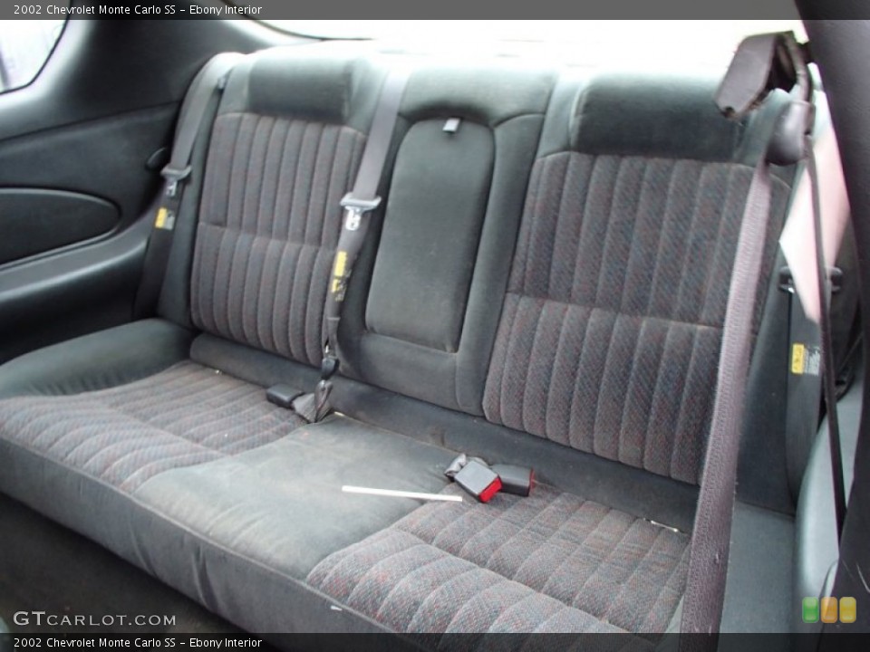 Ebony Interior Rear Seat for the 2002 Chevrolet Monte Carlo SS #79044886